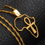 Collier <br> Croix de Ankh Pendentif - Bijoux-egyptiens.fr