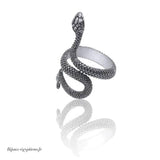 Bague Serpent <br> Argent Femme - Bijoux-egyptiens.fr