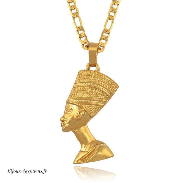 Collier <br> Pendentif Pharaon Or - Bijoux-egyptiens.fr
