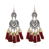 boucle oreille egyptienne rouge