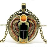 Collier  Pendentif Scarabée Égyptien - Bijoux-egyptiens.fr