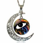 Collier  Pendentif Oeil Argent - Bijoux-egyptiens.fr