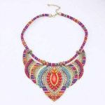 Collier Plastron  Bleu Marine - Bijoux-egyptiens.fr