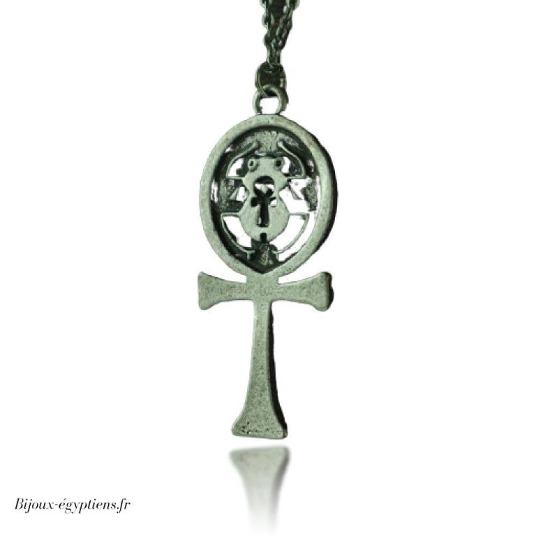 Dreamtimes Broche Croix Ankh Ancienne Égypte - Symbole Spirituel Acier Inoxydable, Bijou Copte