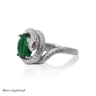 Bague Tête  de Serpent - Bijoux-egyptiens.fr