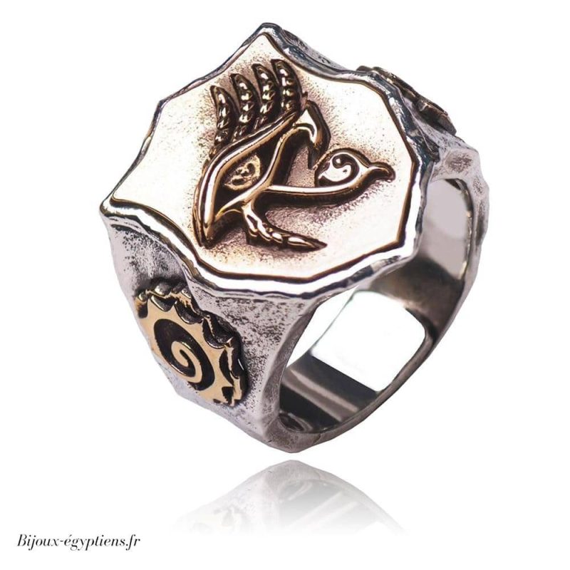 Bague  Egyptienne Argent Ethnique - Bijoux-egyptiens.fr