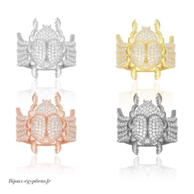 Bague  Scarabee Doré - Bijoux-egyptiens.fr