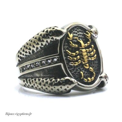 Bague  Scorpion Homme - Bijoux-egyptiens.fr
