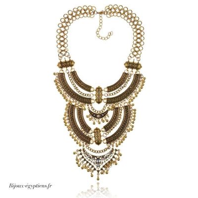 Collier Plastron  Multicolore - Bijoux-egyptiens.fr