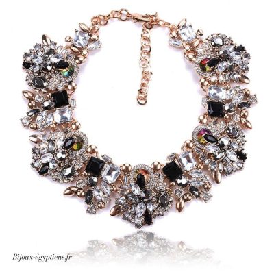 Collier Ras du Cou  Strass - Bijoux-egyptiens.fr