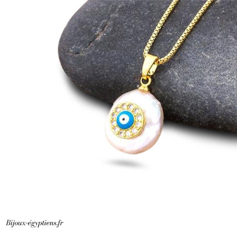 Collier  Oeil de Protection - Bijoux-egyptiens.fr