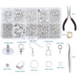 Alloy Accessories Jewelry Findings Set Jewelry Making Tools Copper Wire OpenJump Rings Earring Hook Jewelry Making Supplies Kit