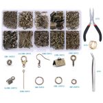 Alloy Accessories Jewelry Findings Set Jewelry Making Tools Copper Wire OpenJump Rings Earring Hook Jewelry Making Supplies Kit