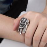 Bague  Tête de Pharaon - Bijoux-egyptiens.fr