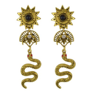 Boucle d’oreille serpent antique