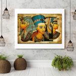 Tableau Egyptien – Retro Modern Ancien Egyptian Murals Full Image Oil Painting Home Decor Egypt Oil Painting 40x60cm Wall Pictures For Living Room