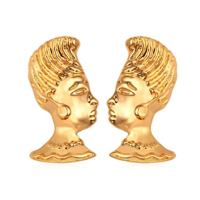 Boucles D'oreille Style Égypte, Neuf Avec étiquettes, Fermoir Clous - Bijou Fantaisie