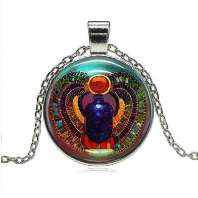 Collier  Pendentif Scarabée - Bijoux-egyptiens.fr