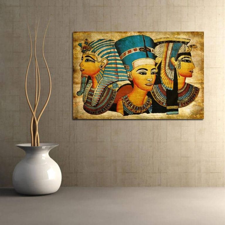 Décoration pour aquarium Hieroglyphes Egyptiens sur borne 17,5 cm