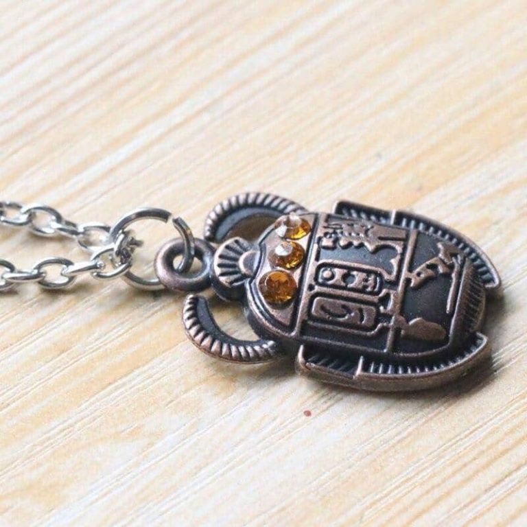 Collier Pendentif Scarabée Égyptien Anubis - Argent .925, 81stgeneration, Neuf étiqueté