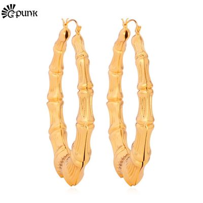 Boucle d’oreille Egyptienne – Women Hoop Earrings Big Circle Punk Rock Style yellow Gold/ color Classic Design Jewelry For Women Wholesale E664G