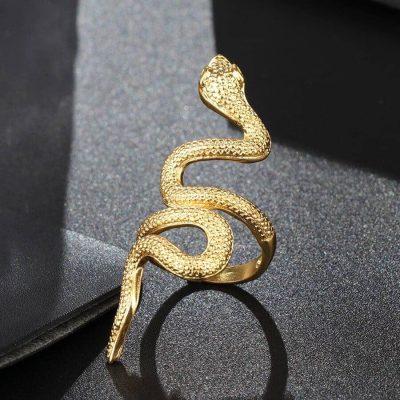 Bague  Serpent Acier - Bijoux-egyptiens.fr