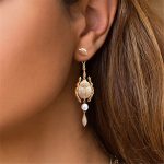 Boucle d’oreille Scarabée