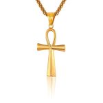 Amulette or croix ankh