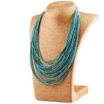 Collier Plastron  Coloré Long - Bijoux-egyptiens.fr