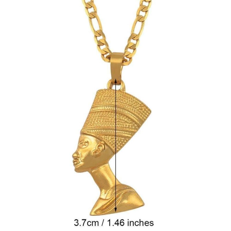Collier  Pendentif Pharaon Or - Bijoux-egyptiens.fr
