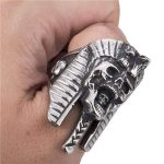 Bague  Tête de Pharaon - Bijoux-egyptiens.fr