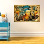 Tableau Egyptien – Retro Modern Ancien Egyptian Murals Full Image Oil Painting Home Decor Egypt Oil Painting 40x60cm Wall Pictures For Living Room