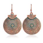 Boucles D'oreilles Créoles Tribales égyptiennes En Laiton Doré - 81stgeneration, Neuf Avec étiquettes