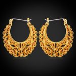 Boucle d’oreille Egyptienne – Thick Hoop Earring For Women Aros Gold Filled Circle Earrings Creole Earrings Vintage / color Maxi Earrings 2016 E6771G