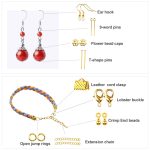 Alloy Accessories Jewelry Findings Set Jewelry Making Tools Copper Wire OpenJump Rings Earring Hook Jewelry Making Supplies Kit