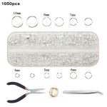 Alloy Accessories Jewelry Findings Set Jewelry Making Tools Copper Wire OpenJump Rings Earring Hook Jewelry Making Supplies Kit