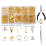 Alloy Accessories Jewelry Findings Set Jewelry Making Tools Copper Wire OpenJump Rings Earring Hook Jewelry Making Supplies Kit