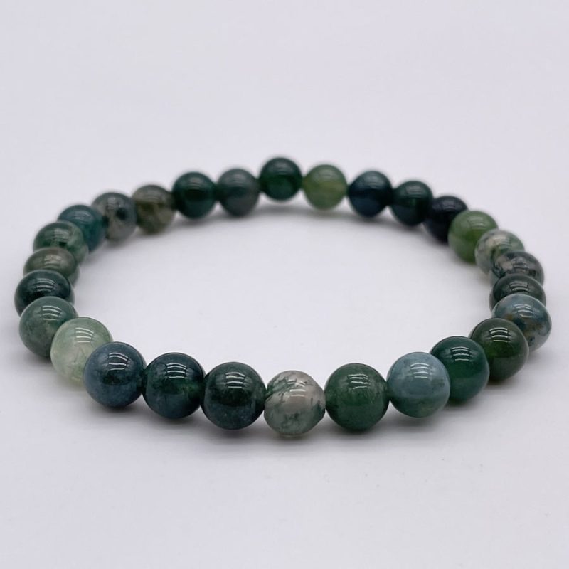 Bracelet Agate Mousse « Joie de Vivre »