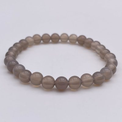 Bracelet Agate Grise « Ancrage »