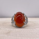 Bague Cornaline « Vitalité » – Ajustable – (Ovale ou Ronde)