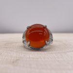 Bague Cornaline « Vitalité » – Ajustable – (Ovale ou Ronde)