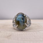 Bague Labradorite « Protection » – Ajustable – (Ovale ou Ronde)