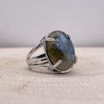 Bague Labradorite « Protection » – Ajustable – (Ovale ou Ronde)