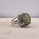 Bague Labradorite « Protection » – Ajustable – (Ovale ou Ronde)