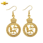 Boucle d’Oreille Égyptienne  Lion Gardien du Temple