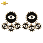 Boucle d’Oreille Egyptienne  Œil Soleil