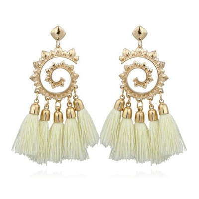 boucle oreilles blanches