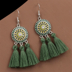 boucle oreille verte