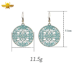 Boucle d’Oreille Égyptienne  Porte Bleue