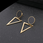 Boucle d’Oreille Égyptienne  Triangle d’Or